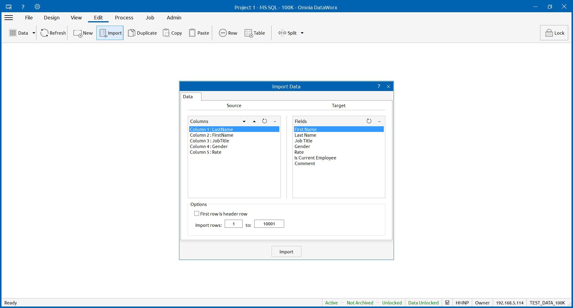 DataWorx - Omnia Software